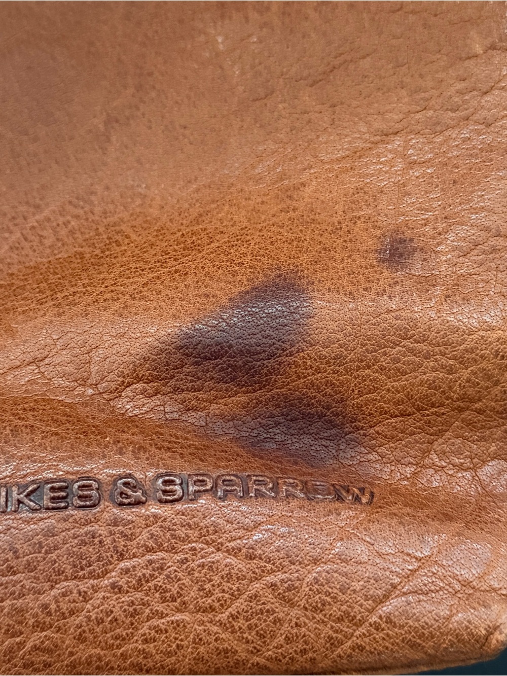 SPIKES & SPARROW Leather Laptop Bag Shoulder Tote Purse zip in Brandy Cognac - Picture 3 of 15